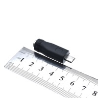 Adaptador de Corriente CC DC 5521 Hembra a Micro USB Mini USB Tipo-C Macho