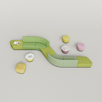 Juego de sofá modular moderno en forma de L, muebles de oficina para hotel, hogar, escuela, uso hospitalario
