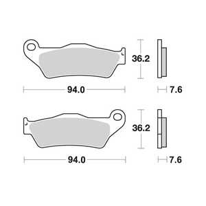 Pastiglie dei freni per moto anteriori WRP Standard per Ktm EXC-F 500 modello 12-25 - Product Image 1