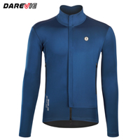 Chaqueta de Ciclismo Darevie Factory de 3 Capas, Tejido de Compresión, Cortavientos, Impermeable, con Cremallera Bidireccional
