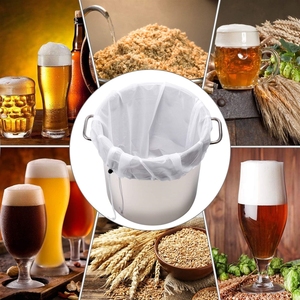 Bolsas reutilizables para elaboración casera de cerveza, granos, vino y cerveza; diseño con cordón ajustable. - Product Image 2