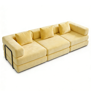 Muebles Modulares Modernos para Sala de Estar, Sofá Seccional de Tela en Caja, Sofá Nube Comprimido al Vacío para Apartamento - Product Image 4