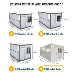 Maison préfabriquée modulaire pliable et portable en conteneurs pour bureaux, maison en conteneurs pour dormir, pour hôtel - Product Image 4