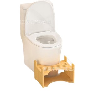 Wooden Toilet <b>Stool</b> For Bathroom Anti Slip Height Increasing For Elderly And Child Use <b>Bamboo</b> Material Shandong Origin - Product Image 5