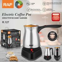 Machine à café électrique portable intelligente RAF pour expresso et thé, avec fonction de filtration, pour usage domestique, R.127, sans BPA, avec lampe LED intégrée