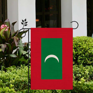 Drapeau des <span class=keywords><strong>Maldives</strong></span> en lin de haute qualité 12 * 18In Différents styles d'extérieur au choix - Product Image 4