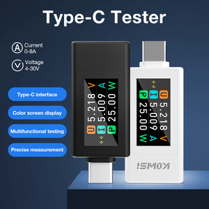 Factory <strong>Price</strong> 1902L Type-C <strong>Tester</strong> Current <strong>Voltage</strong> Meter Charging Detector <strong>Tester</strong> Battery Voltmeter Ammeter Charger Indicator - Product Image 5