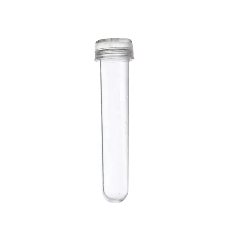 Clear Plastic Test Tubes with Caps