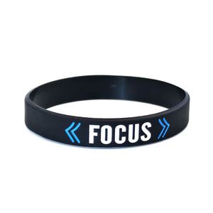 Bracelet en silicone personnalisé avec logo imprimé en relief pour cadeaux promotionnels, bracelet créatif imperméable - Product Image 5