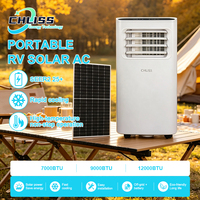 Climatiseur portable 7000 BTU A+++ R290 UK, design compact avec roulettes pour chambre à coucher