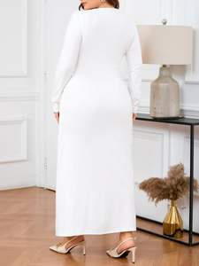 <span class=keywords><strong>Vestido</strong></span> Largo Elegante y <span class=keywords><strong>Ajustado</strong></span> para Mujer, Diseño Personalizado, Venta al Por Mayor de Fábrica OEM y ODM, <span class=keywords><strong>Vestido</strong></span> de Fiesta, Cóctel, Boda - Product Image 6