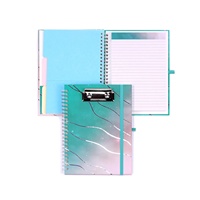 Bloc-notes à spirales reliés en couverture rigide, fabriqués en usine, 2026, avec logo personnalisé, bloc-notes détachable avec onglets et poches