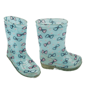 Chine usine mignon fille garçon dessin animé motif coloré gelée populaire anti-dérapant unisexe bébé bottes de pluie bottes en PVC - Product Image 1
