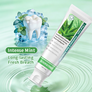 <span class=keywords><strong>Dentifrice</strong></span> Rich <span class=keywords><strong>Aloe</strong></span> <span class=keywords><strong>Vera</strong></span> Menthe 100g Sans Fluor Haleine Fraîche Blanchissant pour Dents Sensibles Usage Domestique Personnalisable - Product Image 4