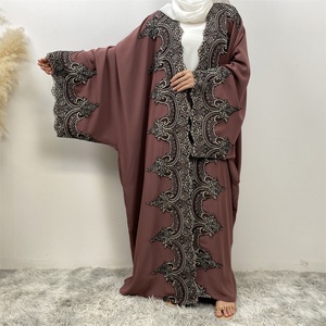 1417# Latest Ramadan Abaya for Women Muslim Fashion Embroidery Abaya Modest Ladies Clothing Wholesale - Product Image 2