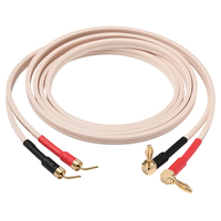 OFC Core Hifi Cable de altavoz Cobre puro Chapado en oro Banana Y Pin Enchufe de altavoz para micrófono Mejora el sistema de sonido de cine en casa