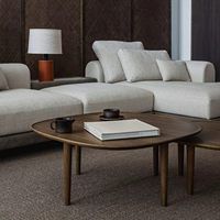 Ensemble moderne de luxe en cuir à deux places Tables d'appoint pouf Lobby d'hôtel 5 étoiles Chambre à coucher de qualité commerciale Salle à manger École Appartement
