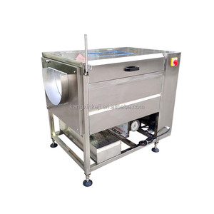 Spray Machine Factory Price Fruit Vegetable Brush Washing Equipment Cassava Cleaning Ginger Washer