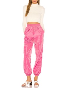 <span class=keywords><strong>Pantaloni</strong></span> da <span class=keywords><strong>donna</strong></span> in Nylon poliestere con vita elastica <span class=keywords><strong>pantaloni</strong></span> Casual larghi rosa <span class=keywords><strong>lucidi</strong></span> - Product Image 4