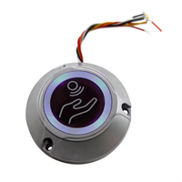 Bouton de sortie sans contact à infrarouge en acier inoxydable DC12V, interrupteur poussoir de déverrouillage de porte sans contact, contrôle d'accès, vente en gros OEM ODM