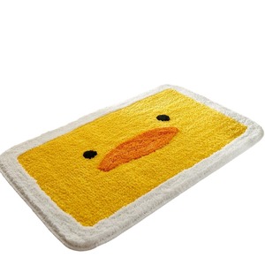Tapis de bain rectangulaire rose avec motif Emoji de dessin animé, absorbant et antidérapant, pour salle de bain, toilettes, entrée, usage domestique - Product Image 4