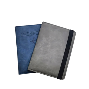 Vintage <b>RFID</b> <b>Blocking</b> Passport Holder – Multi-Slot Travel <b>Wallet</b> with Elastic Band & Card Organizer - Product Image 1