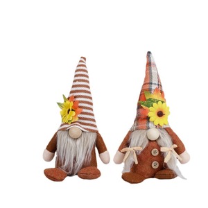 DAMAI Bestwish - Decoraciones para el Festival de la Cosecha y Acción de Gracias, Adornos de Girasol, Hoja de Arce, Muñeco Gnomo sin Rostro de Rudolph, Hechos a Mano - Product Image 3