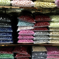 Perles en plastique ABS style mode HBJC en gros, perles en plastique en vrac