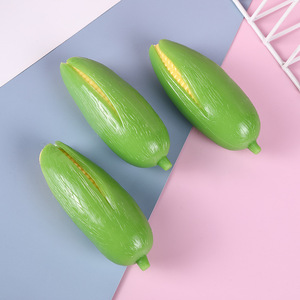 2025 Promotion Decoration TPR Customized Fruit Vegetable Squishy Banana Toys Stress Relief Squishy Fidget <b>Ball</b> <b>Squeeze</b> Corn Toys - Product Image 2
