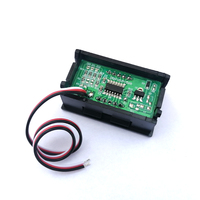 Voltmeter Digital DC Tiga Kabel dengan Layar Digital, DC0V-30V DC0V-100V, Perlindungan Koneksi Terbalik