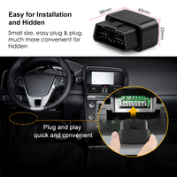 Traceur GPS OBD2 pour voiture en temps réel MiCODUS MV33 sans frais mensuels, compatible Google Maps, mini traceur GPS OBD pour véhicule