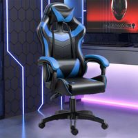 Chaise de jeu au sol pour jeunes, coussin de jeu paresseux, chaise pivotante pour PC, base en nylon, dossier haut, ergonomique
