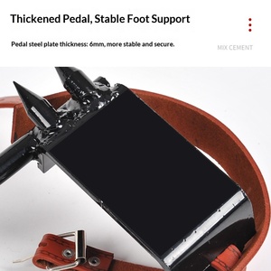 Pointes d'escalade sur arbre réglables, équipement d'escalade, protection contre les chutes, cadre en acier haute résistance, gaffes dentelées sécurisées <span class=keywords><strong>pour</strong></span> grimpeurs d'arbres - Product Image 5