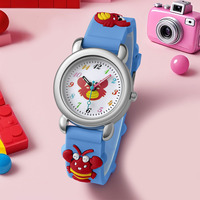 Dessin animé WJ-11487 crabe et homard Design mignon enfants montre bande de Silicone Quartz filles montre en gros Offre Spéciale enfants montres
