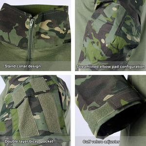 Snelle Verzending G3 Groene Cp Multi Cam Camouflage Wandelbroek Shirt Snelle Mouw Slanke Top Uniform Met Lange Mouwen - Product Image 5