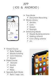 Intelligente portatile regolabile in alluminio Pilates Reformer resistenza digitale servomotore Set puleggia per il corpo Yoga Fitness Pilates - Product Image 2