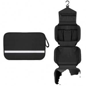 Free Sample Manufacturer Custom Logo New Unisex Small <b>Mini</b> Folding Waterproof Travel Hanging Toiletry <b>Bag</b> With Hanging Hook for - Product Image 1