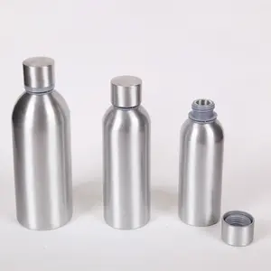 Custom Design Food Grade Metal Liquid Health Care Bottle Water Juice Packaging Bottle Aluminum Beer Bottle For Vodka Beverage