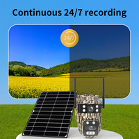 Caméra solaire sans fil VESAFE 4G 6MP Mini avec batterie, IA, étanche, AOV PTZ, caméra cachée