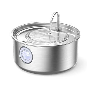 Fontaine à eau pour animaux de compagnie en acier inoxydable 7L Distributeur d'eau automatique pour chiens et chats - Product Image 5