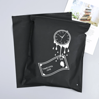 Sacs d'emballage en plastique givré personnalisés Creatrust avec votre logo, en polyéthylène recyclé, pour vêtements, avec fermeture éclair
