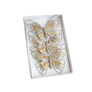 Tự Làm Giáng Sinh Cây Bướm Trang Trí Long Lanh 3D Bướm Đồ Trang Trí Treo Trang Trí Với <span class=keywords><strong>Clip</strong></span> Cho Cây Giáng Sinh - Product Image 5