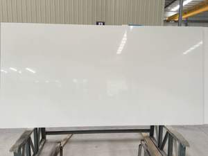 Trực tiếp nhà máy Trung Quốc màu trắng tinh khiết nhân tạo thạch anh đá slab phong cách thiết kế hiện đại cho <span class=keywords><strong>Countertop</strong></span> tường bảng Top trong nhà - Product Image 2