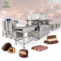 Machine d'enrobage de barres chocolatées et de chocolat glacé aux cacahuètes, 200 mm, 600 mm, 1200 mm, avec ligne de traitement de 400 mm