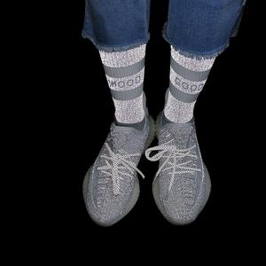 KANGYI nacht licht reflektierende straße sport socken kunden glow in <span class=keywords><strong>the</strong></span> dark socken - Product Image 2