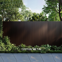 Clôture et portail en aluminium CHIYUN Modern Great Wall Panel : solution de sécurité écologique, isolée et résistante aux intempéries