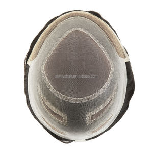 Versalite-Off Zwart Duurzaam Fijn Mono Polyhuid Franse Kant 30Mm Golf 130% Dichtheid Haarprothese Kale Mannen 6 Inch Toupetje - Product Image 2