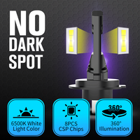 Diseño compacto El mejor kit de conversión de faros LED H7 para automóviles Tamaño pequeño Sin errores Fábrica directamente China