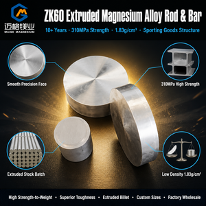 แท่งแมกนีเซียมอัลลอยด์ Maige ZK60 ความแข็งแรงสูง 310MPa ความหนาแน่น 1.83 กรัม/ซม.³ ผลิตด้วยวิธีอัดขึ้นรูป สำหรับโครงสร้างอุปกรณ์กีฬา ขายส่ง - Product Image 3