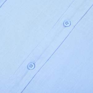 2025 Men's Casual Cotton <b>Linen</b> Long Sleeve <b>Shirts</b> Button-Down Cuban Camp Roll-Up <b>Summer</b> Beach Autumn Woven Fabric - Product Image 6